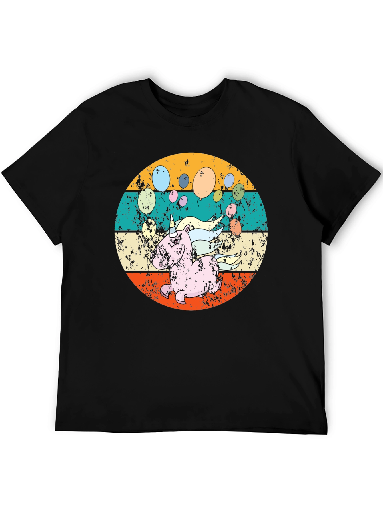 Retro Unicorn Balloons T-Shirt