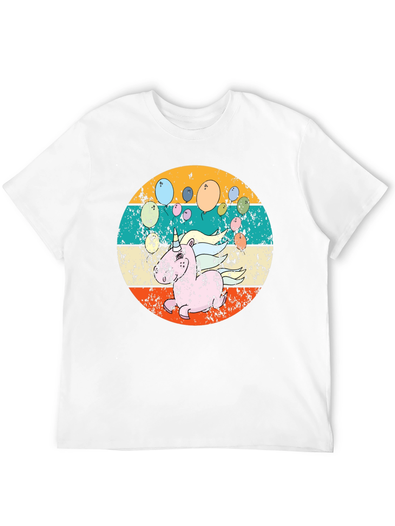 Retro Unicorn Balloons T-Shirt
