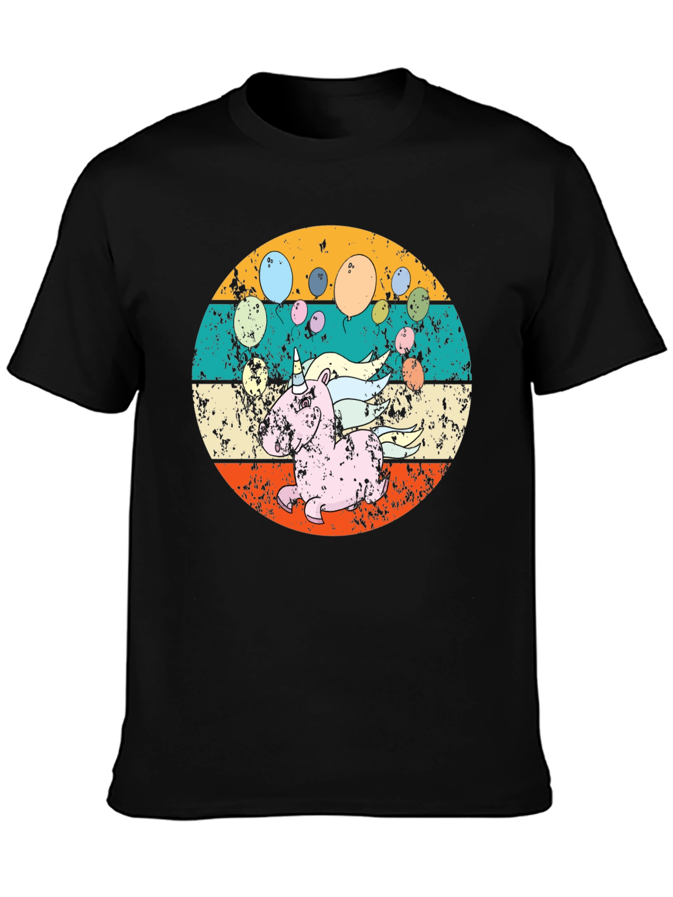 Retro Unicorn Balloons T-Shirt
