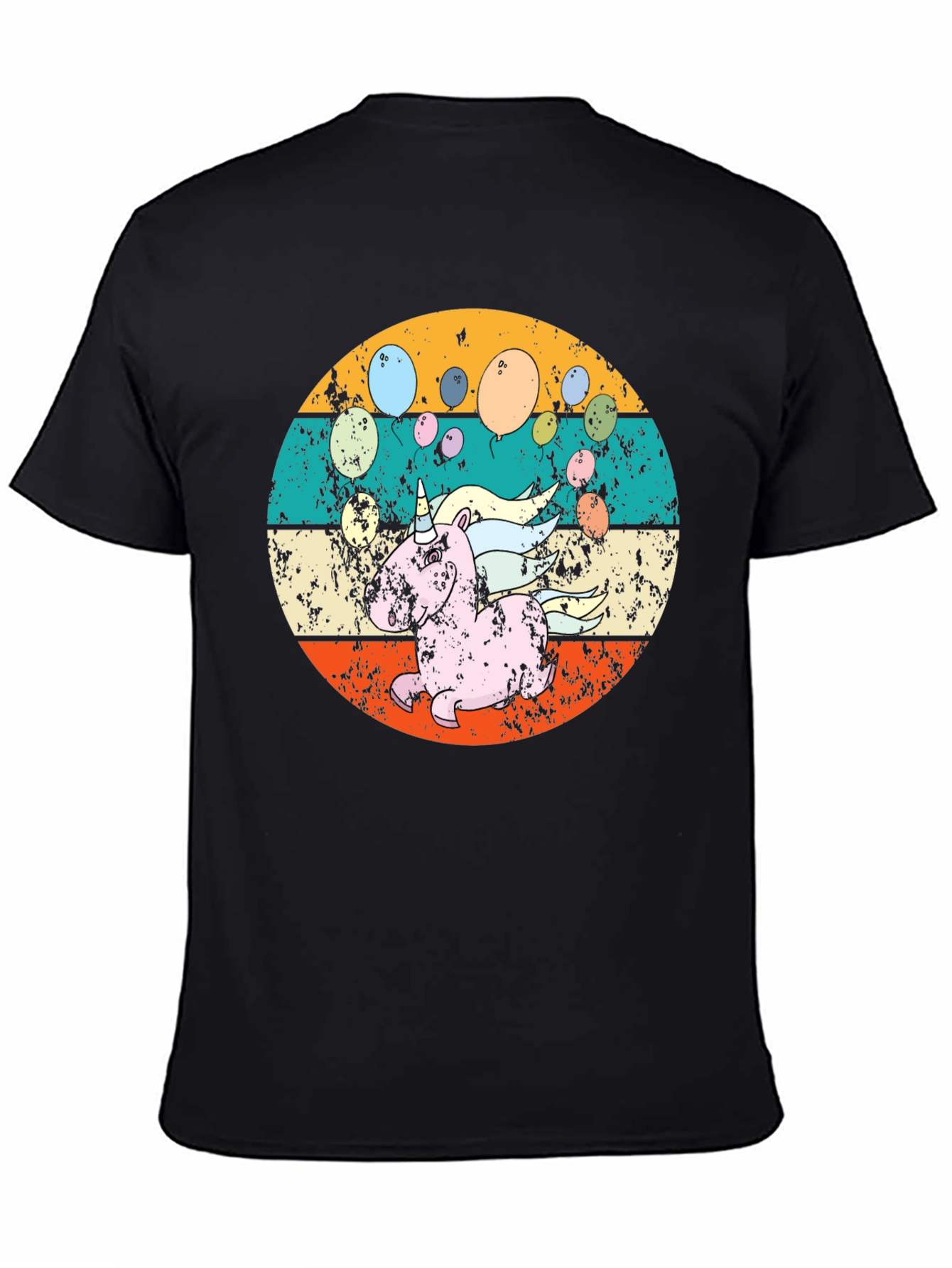 Retro Unicorn Balloons T-Shirt