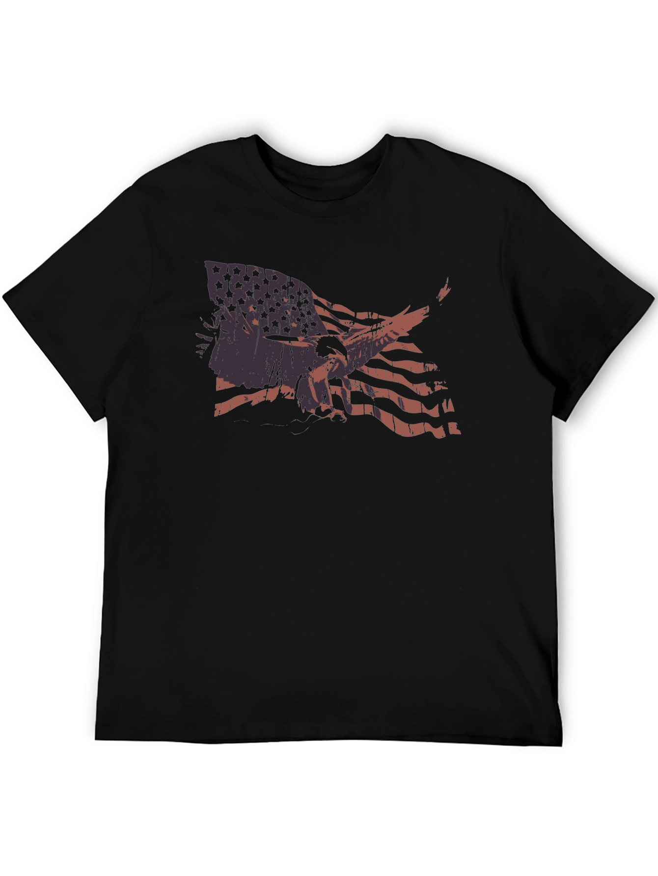 American Flag Eagle Graphic T-Shirt