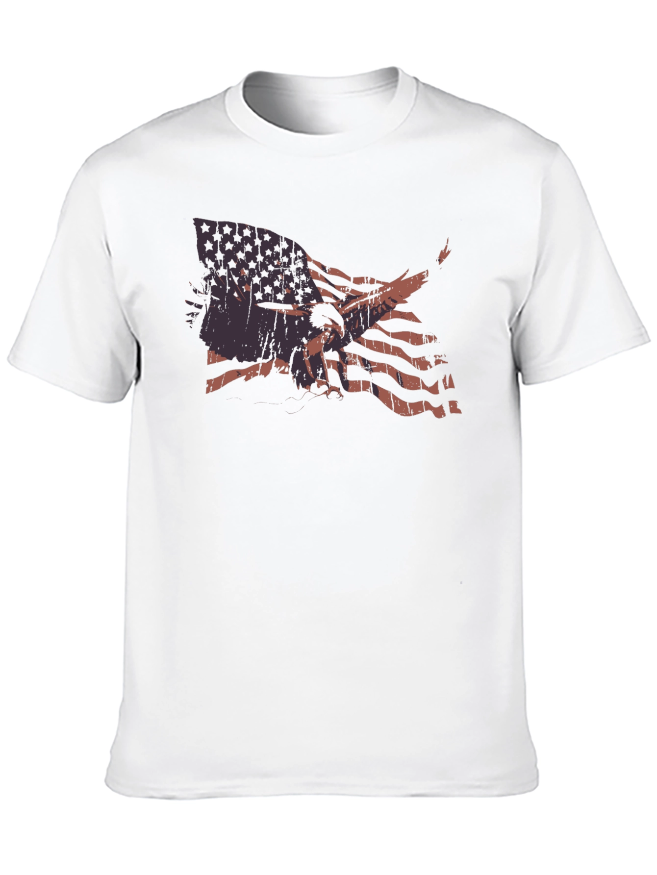 American Flag Eagle Graphic T-Shirt