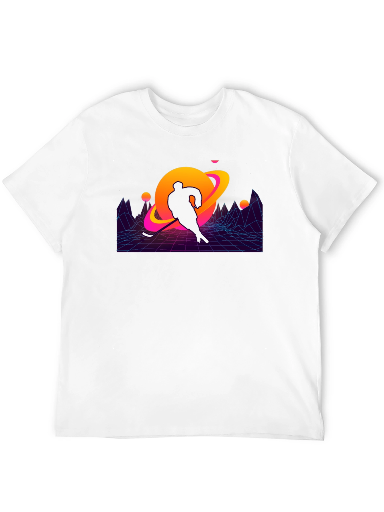 Retro Hockey Player T-Shirt