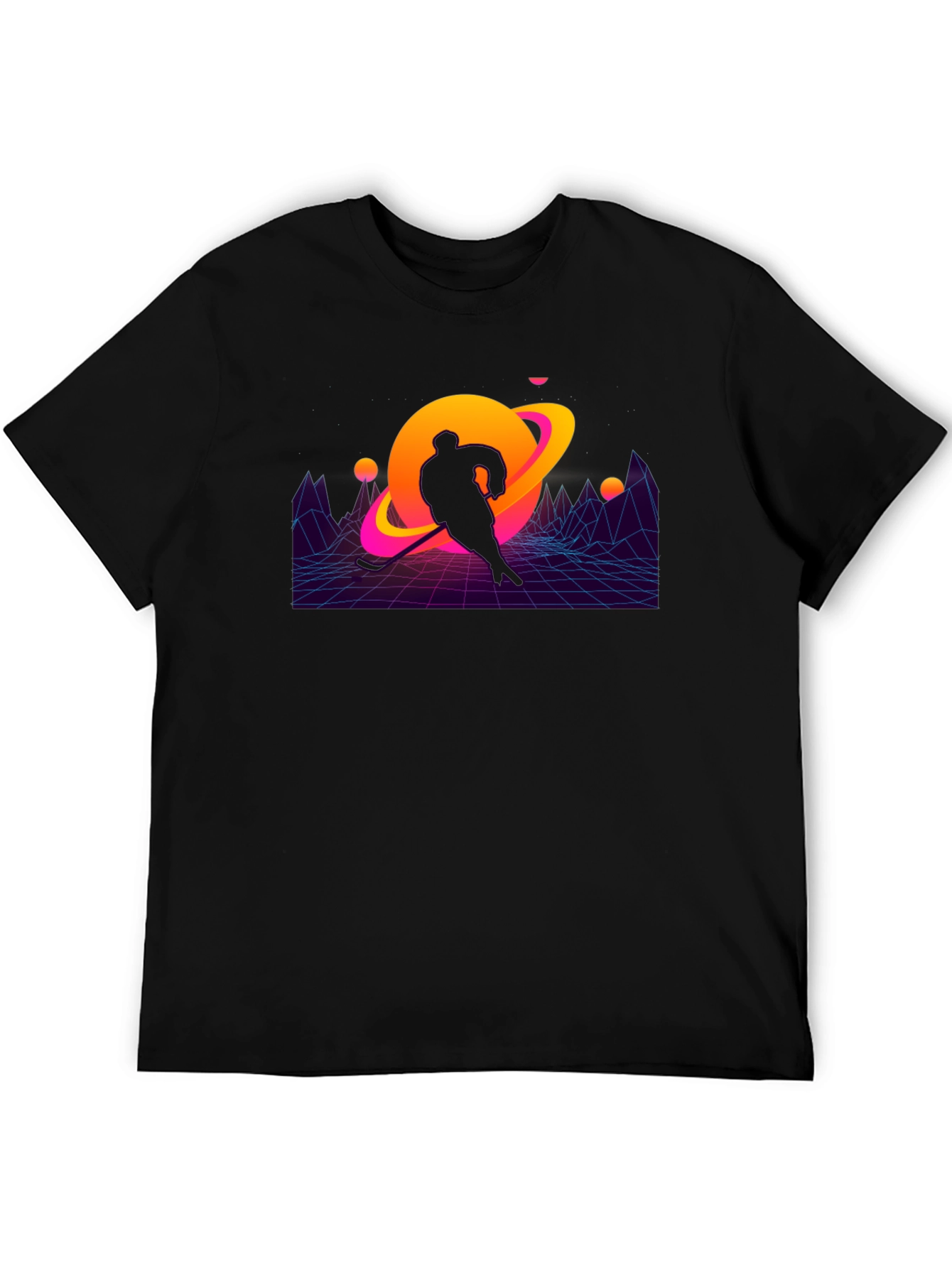 Retro Hockey Player T-Shirt