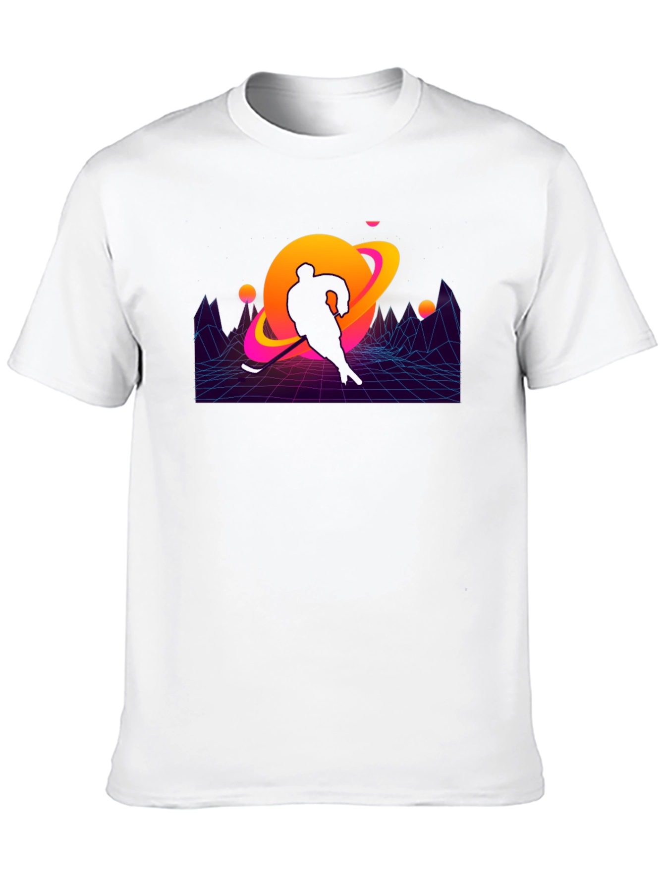 Retro Hockey Player T-Shirt