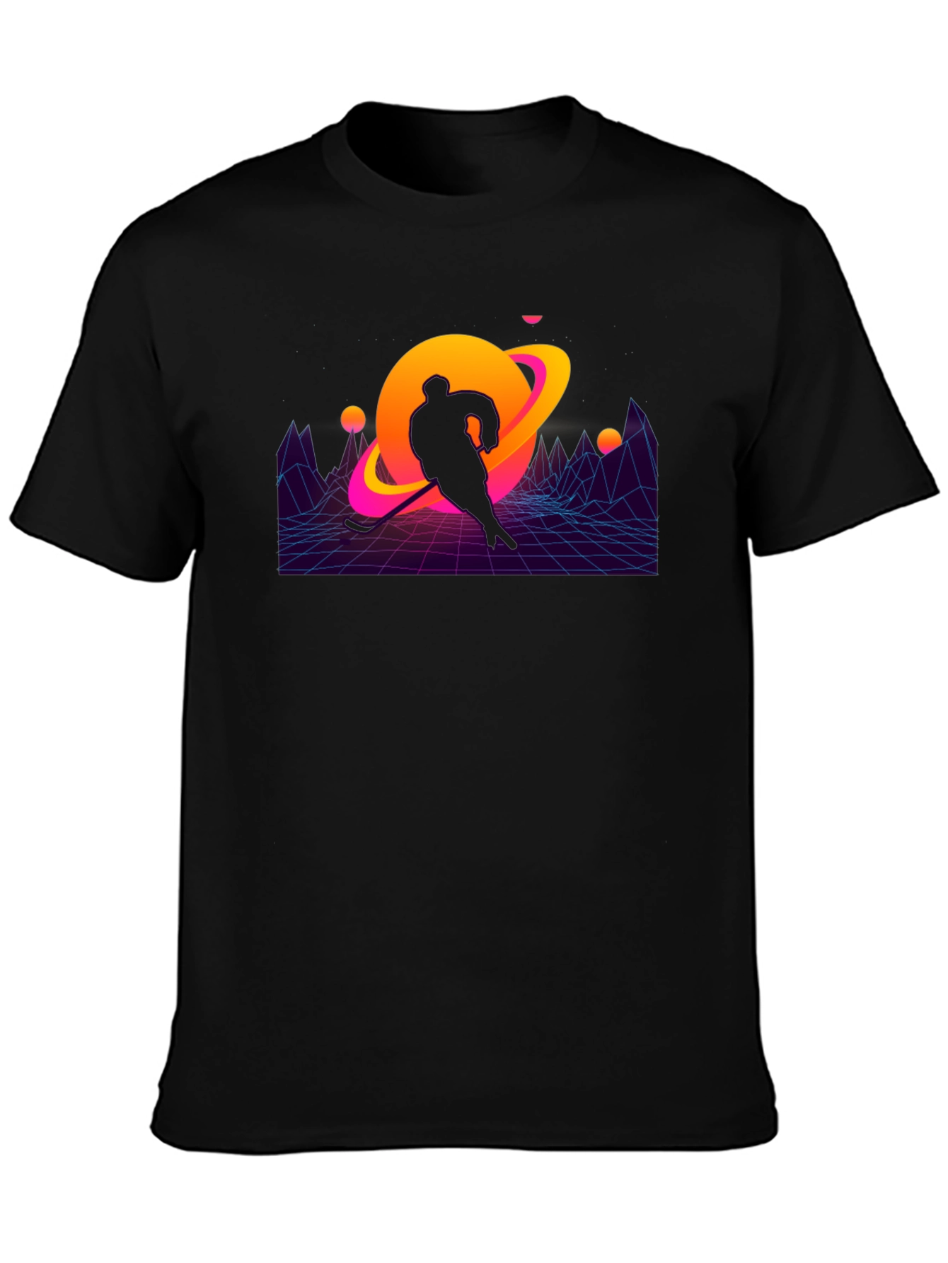 Retro Hockey Player T-Shirt