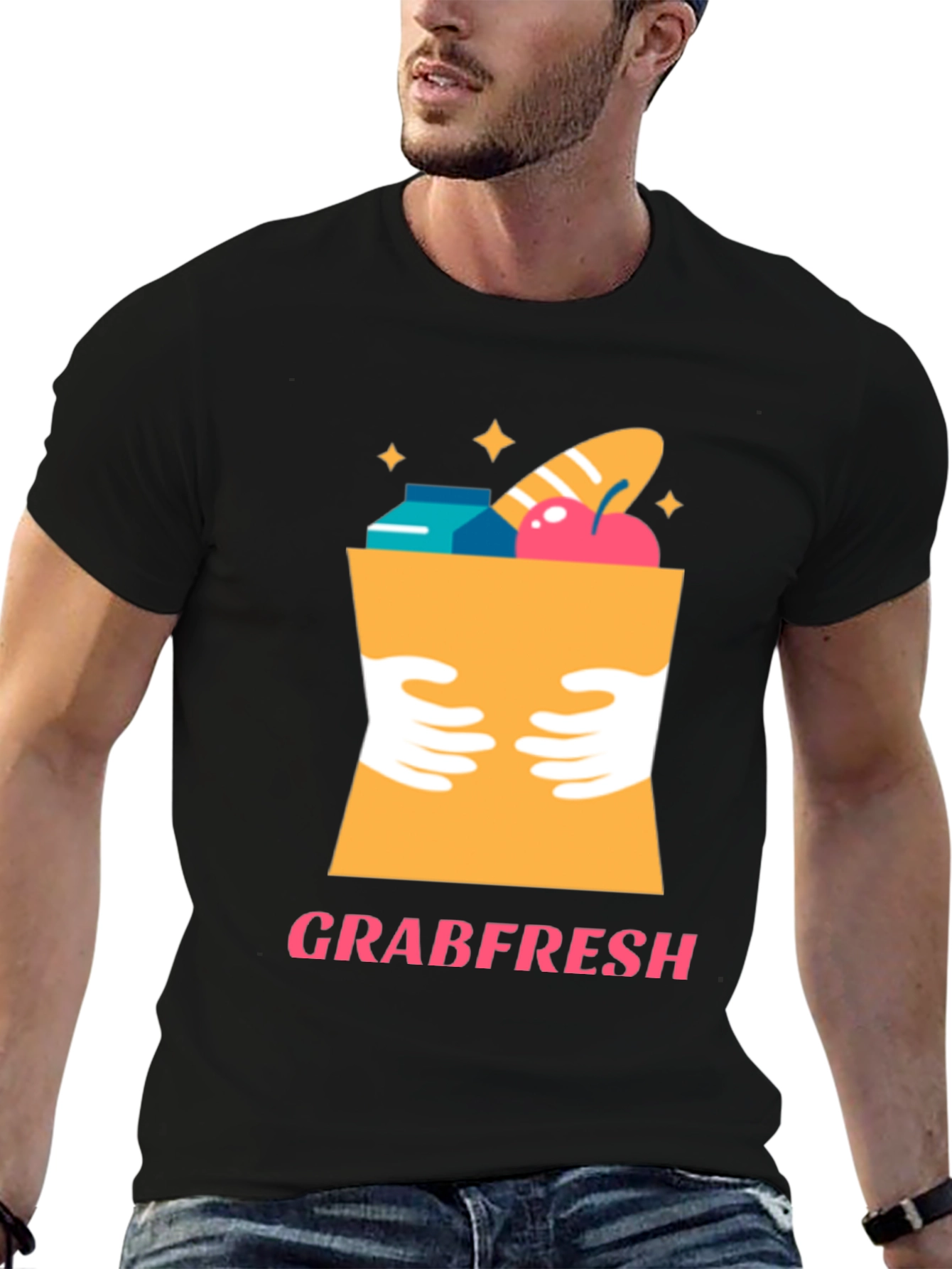 GrabFresh Graphic Tee - Black