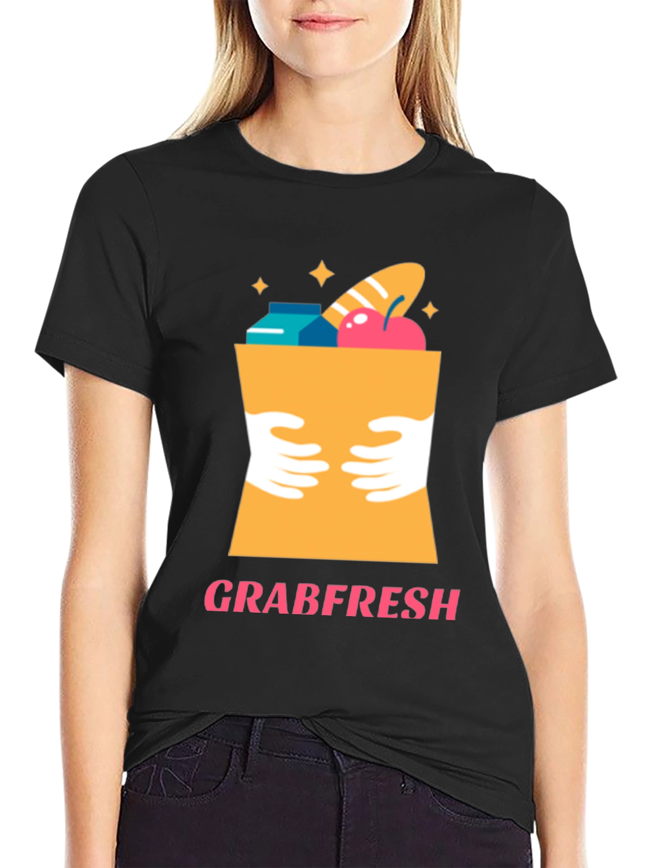 GrabFresh Graphic Tee - Black
