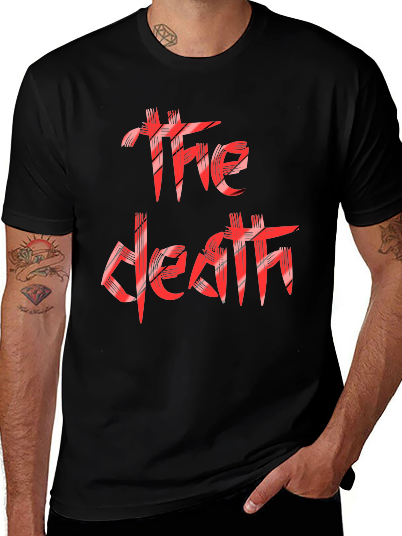 The Death Graphic Print Mens T-Shirt
