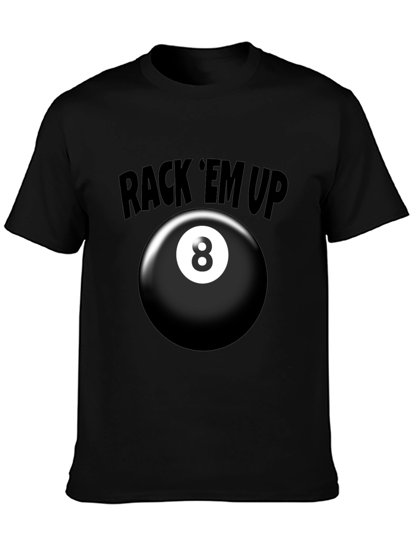 Rack Em Up 8 Ball Graphic T-Shirt