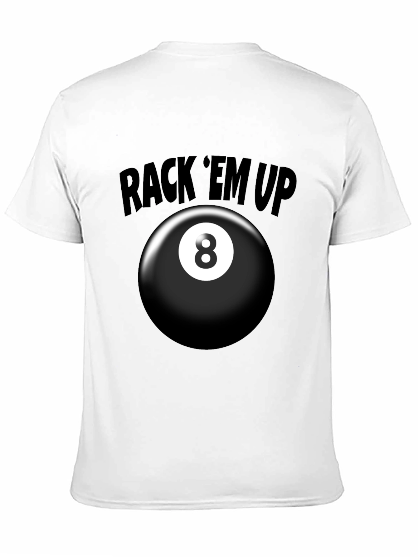 Rack Em Up 8 Ball Graphic T-Shirt