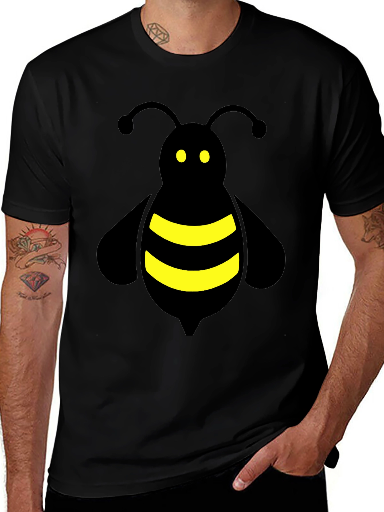 Bee Graphic Tee - Classic Black T-Shirt