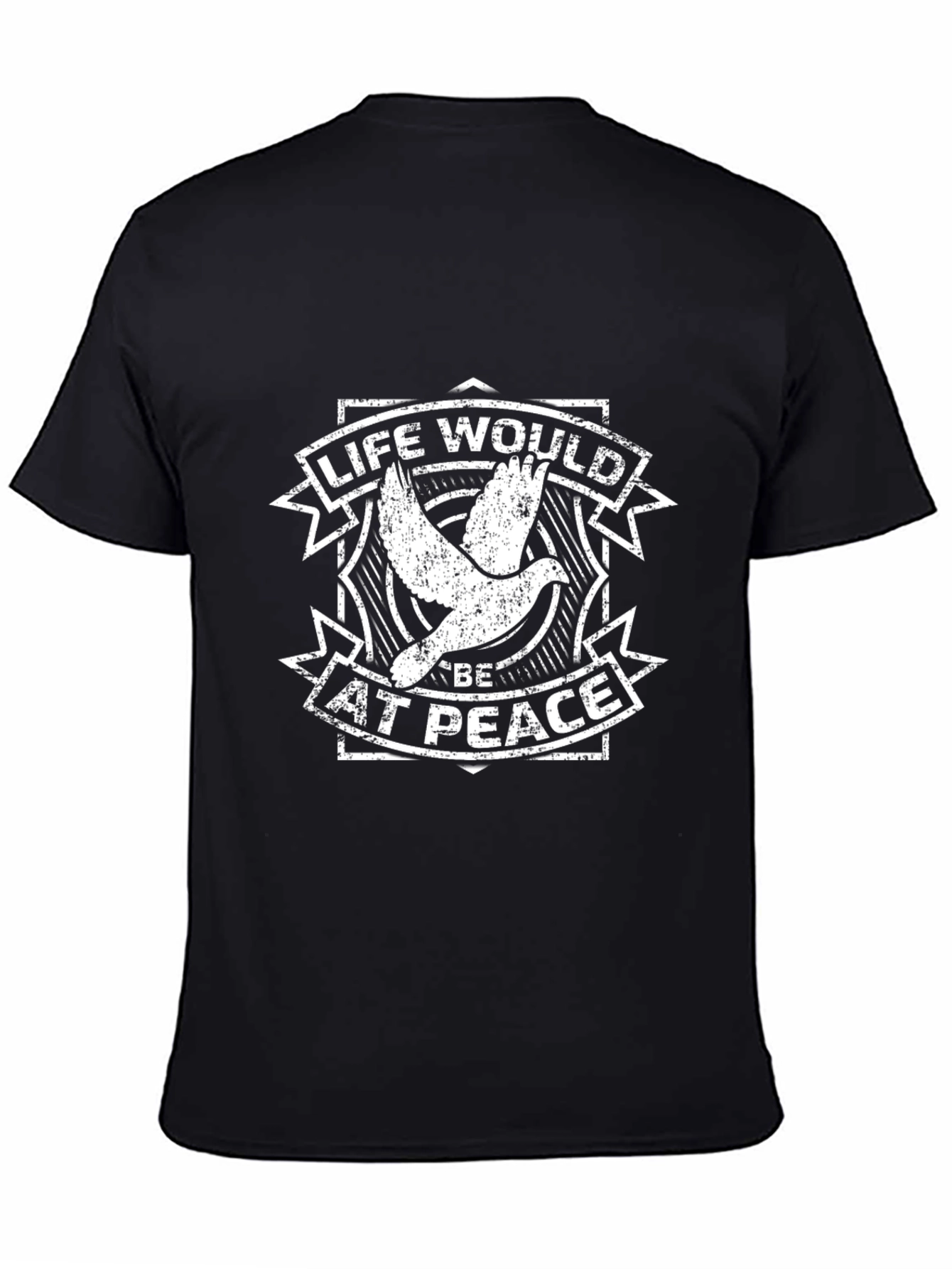 Life Would Be at Peace Dove Graphic T-Shirt