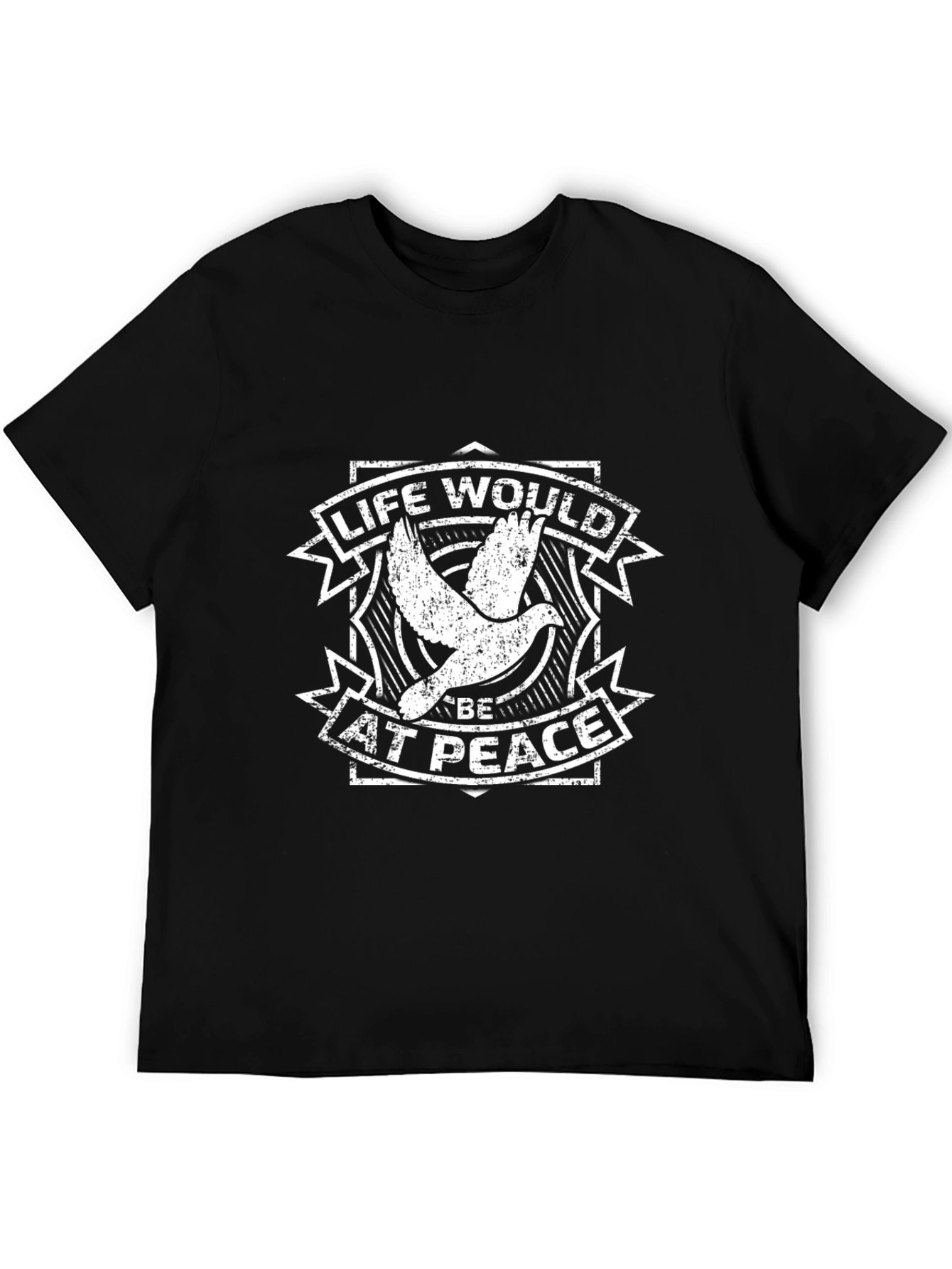 Life Would Be at Peace Dove Graphic T-Shirt