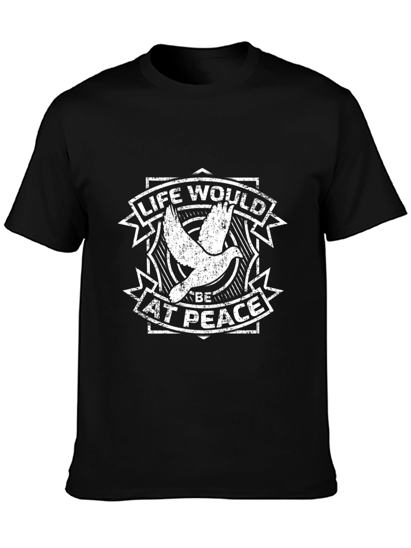 Life Would Be at Peace Dove Graphic T-Shirt