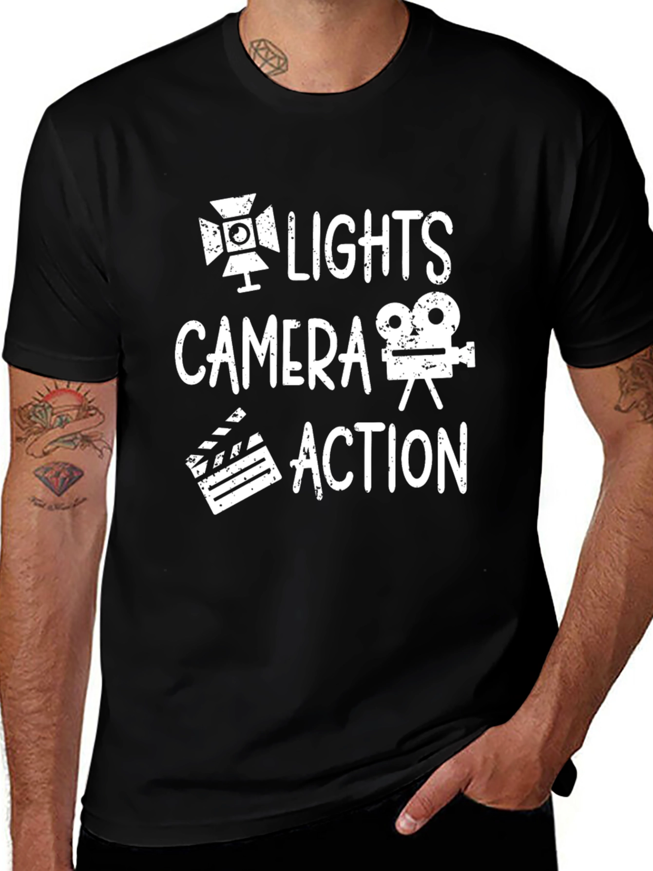 Lights Camera Action Graphic Tee