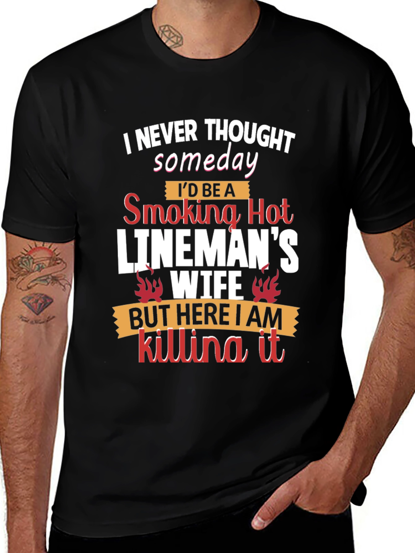 Smoking Hot Linemans Wife T-Shirt