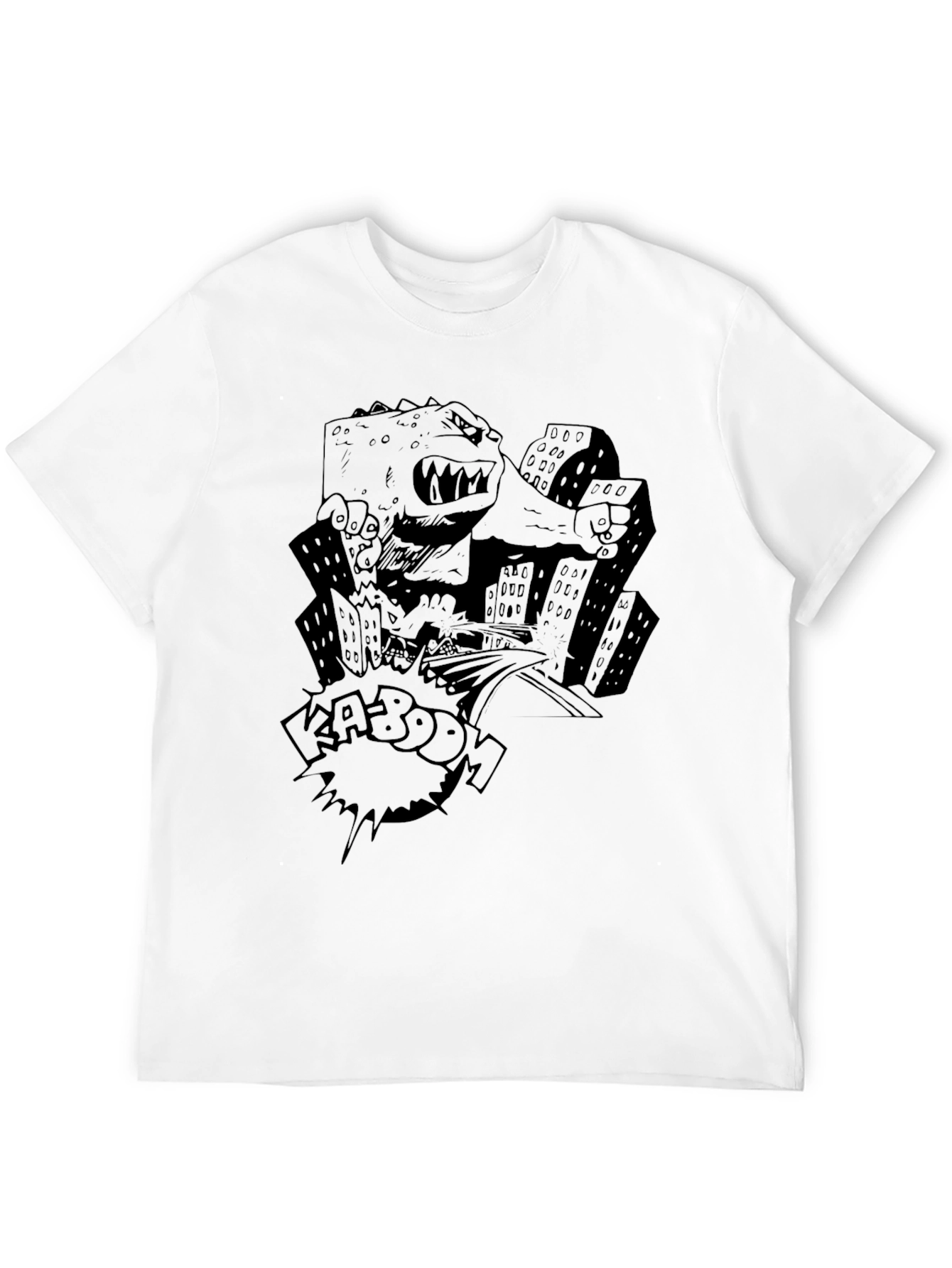 Kaiju Kaboom T-Shirt - Black Graphic Tee