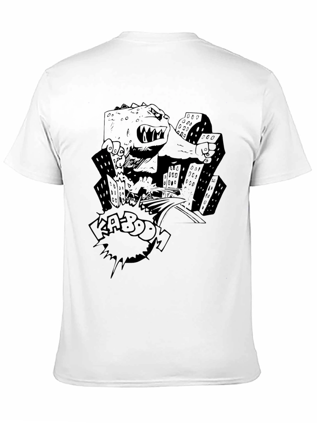 Kaiju Kaboom T-Shirt - Black Graphic Tee