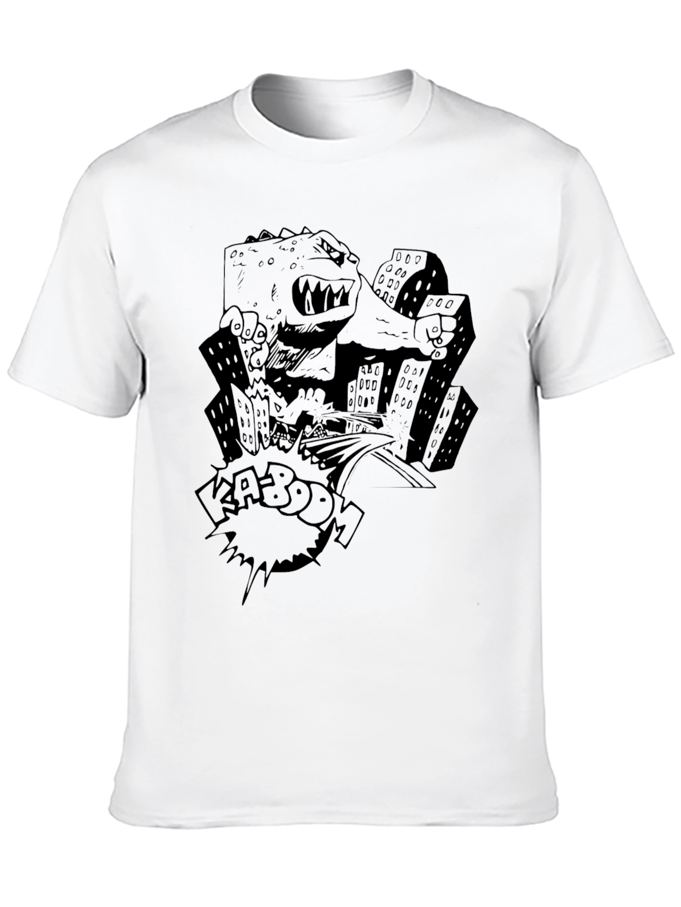 Kaiju Kaboom T-Shirt - Black Graphic Tee