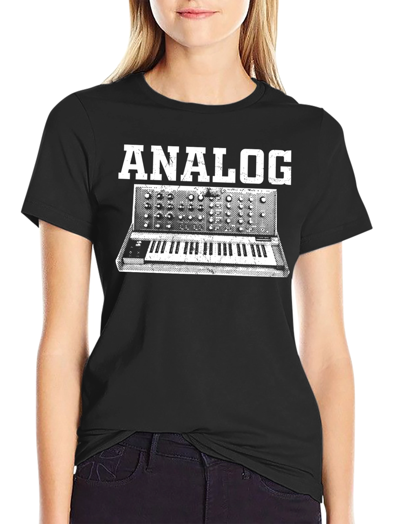 Analog Synth Graphic Tee - Musician T-Shirt
