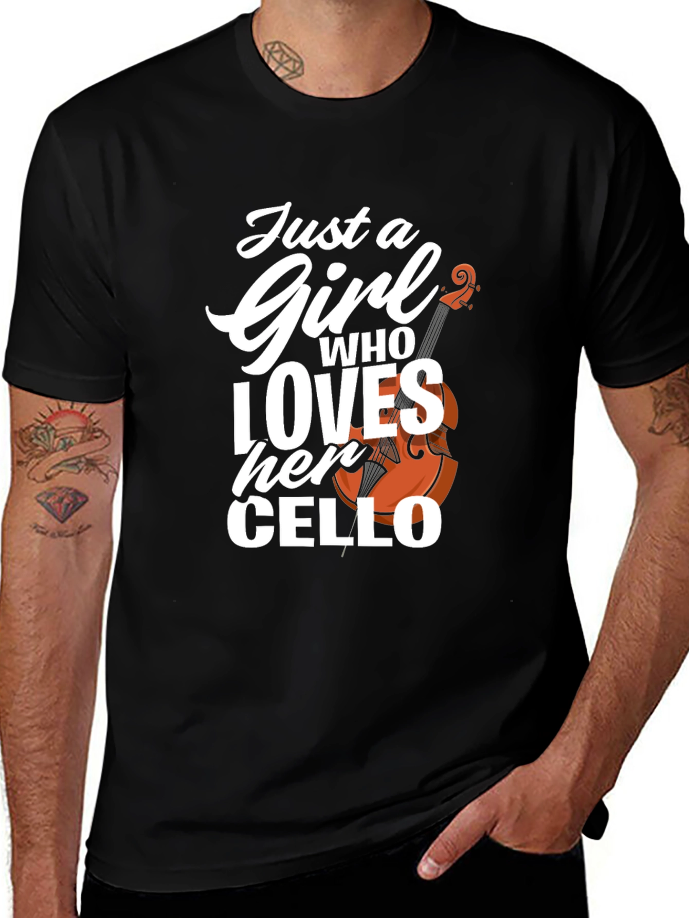 Just a Girl Who Loves Her Cello T-Shirt
