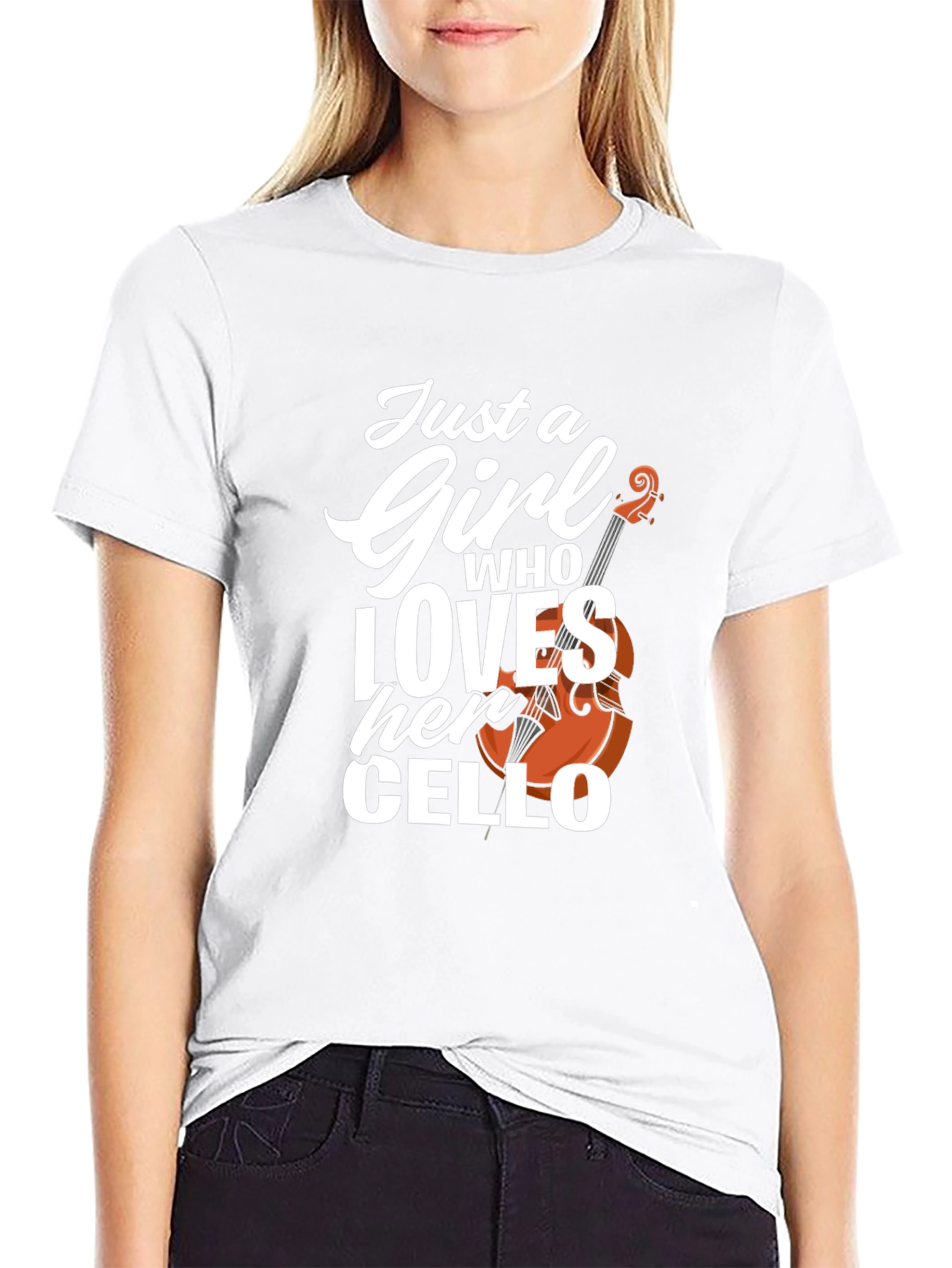 Just a Girl Who Loves Her Cello T-Shirt