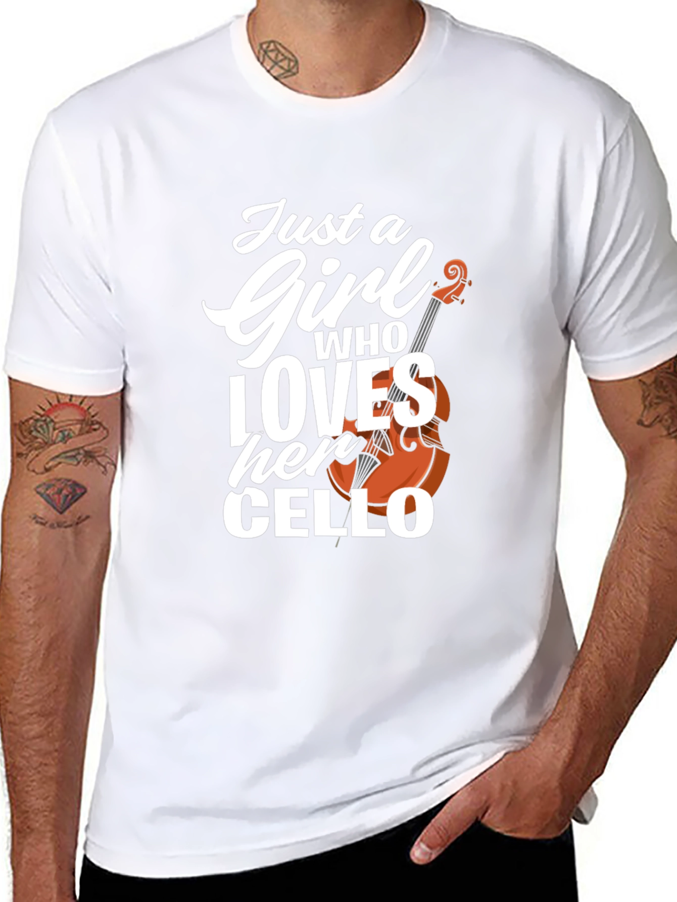 Just a Girl Who Loves Her Cello T-Shirt