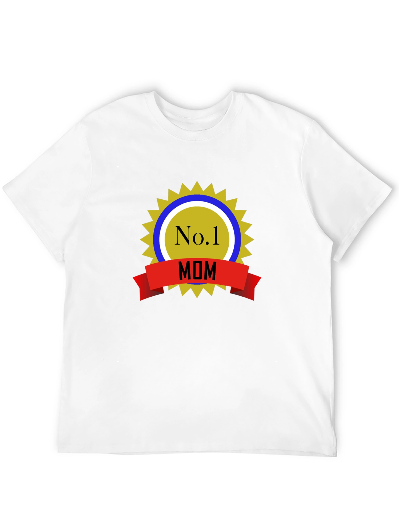 No.1 Mom T-Shirt - Black Cotton Blend