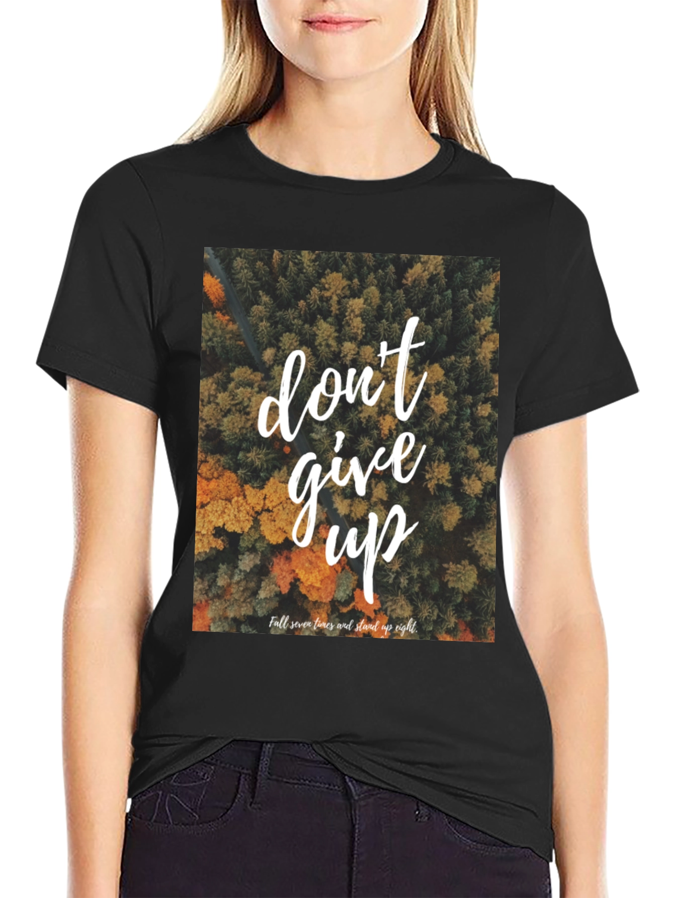 Motivational Graphic Tee - Dont Give Up