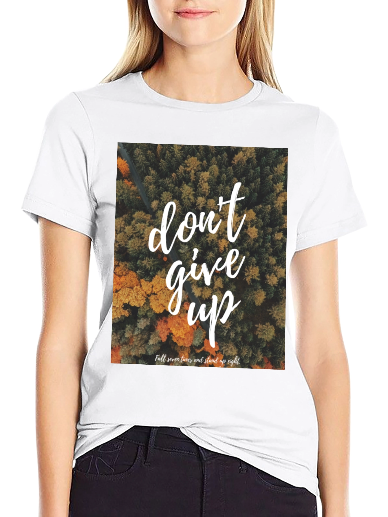 Motivational Graphic Tee - Dont Give Up