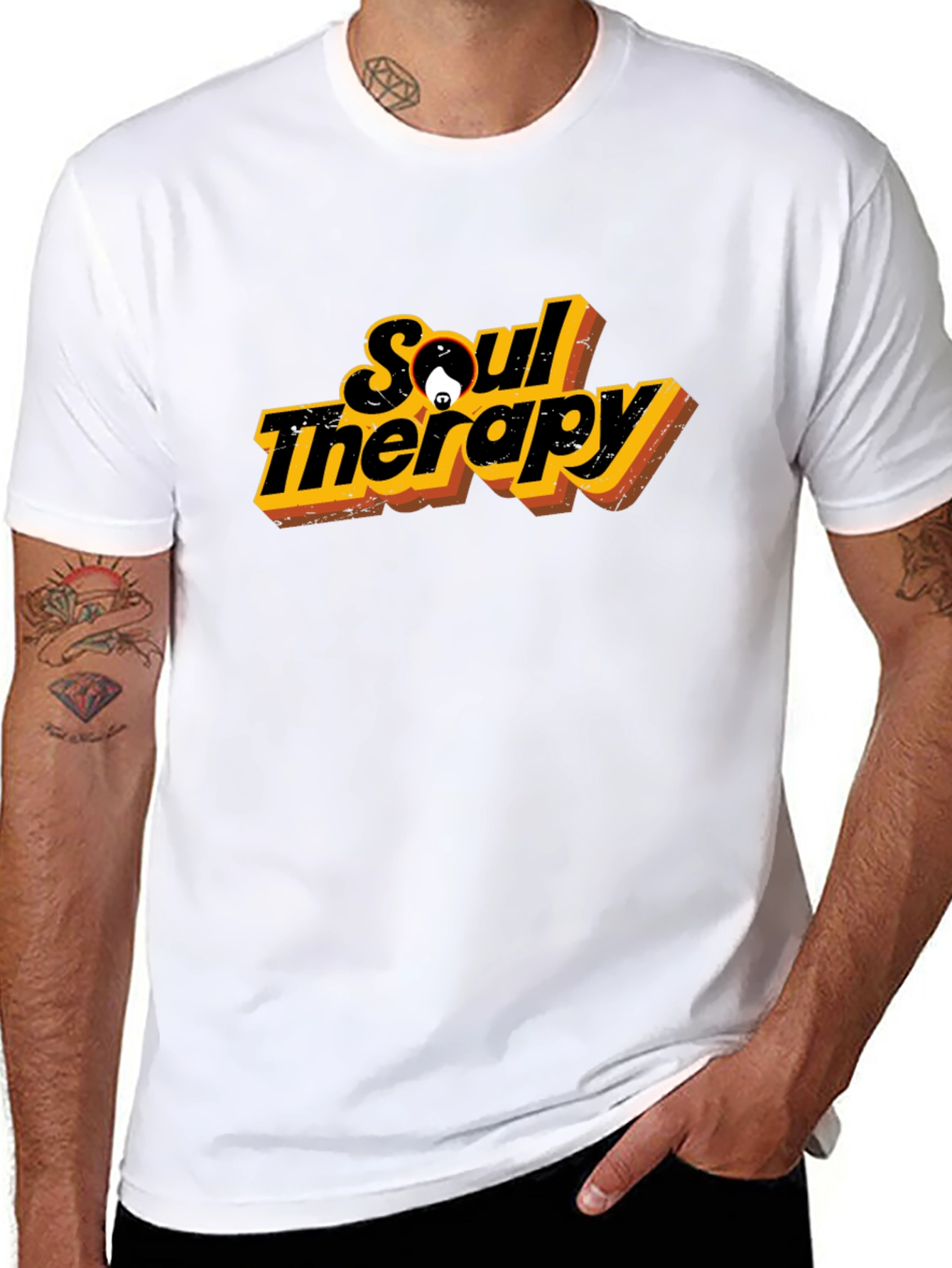 Soul Therapy Graphic Tee - Retro Style