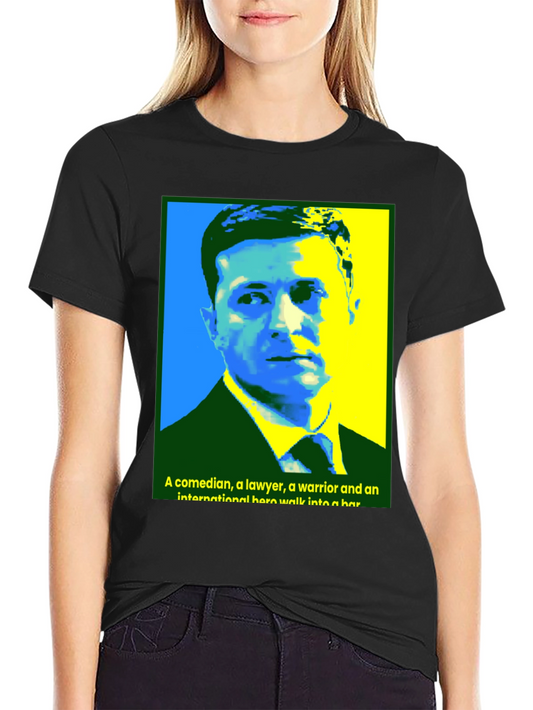 Zelenskyy Pop Art T-Shirt - Comedian Lawyer Warrior Hero