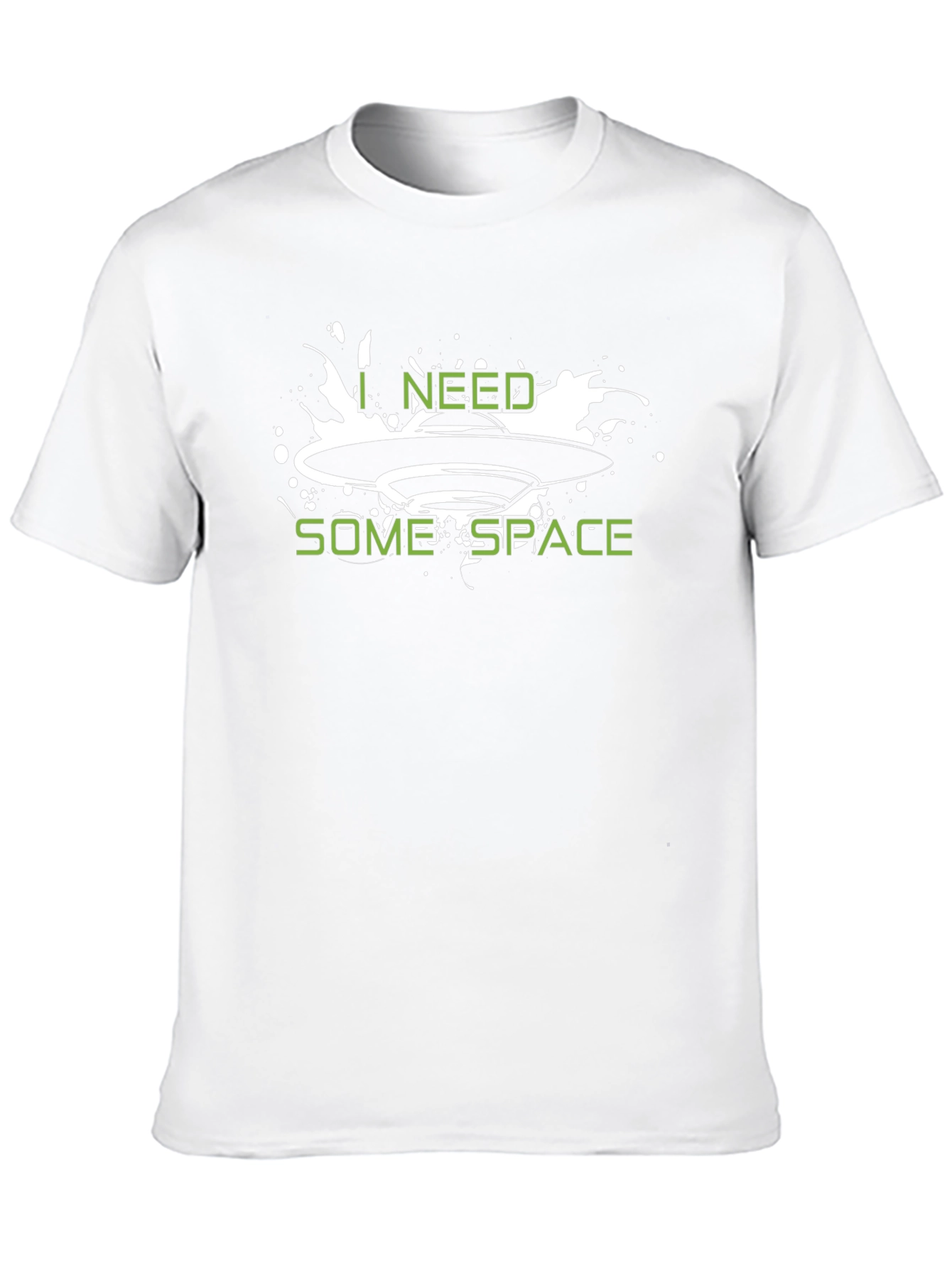 I Need Some Space UFO Graphic T-Shirt - Black