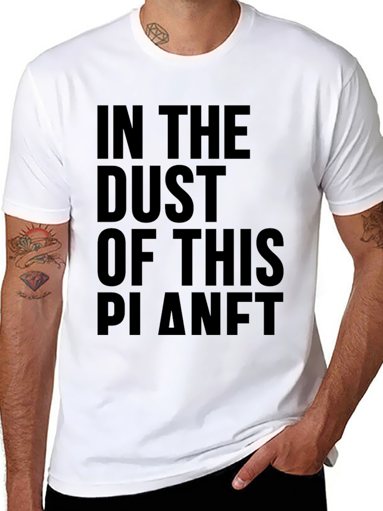 In The Dust Of This Planet Black Graphic Tee