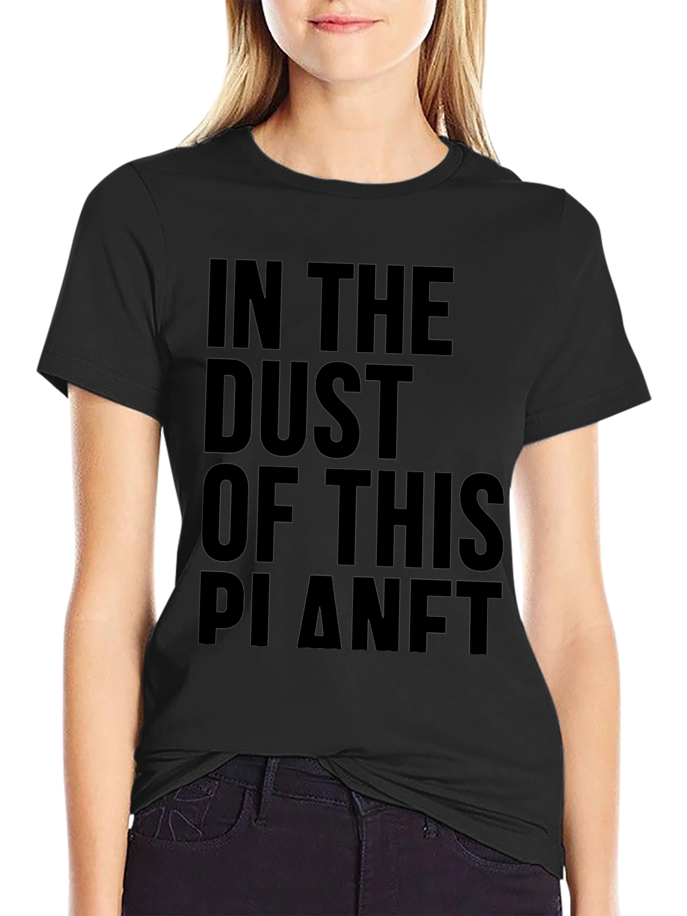 In The Dust Of This Planet Black Graphic Tee