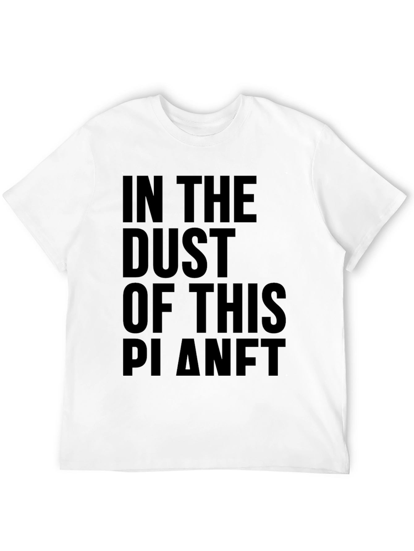 In The Dust Of This Planet Black Graphic Tee
