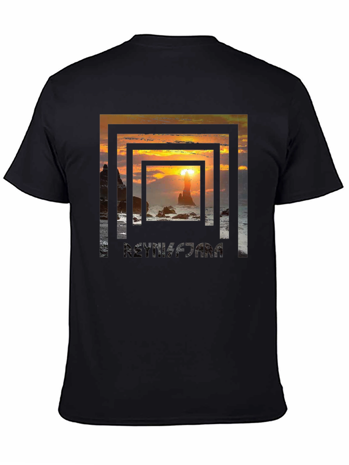 Sunset Beach Framed Graphic Tee