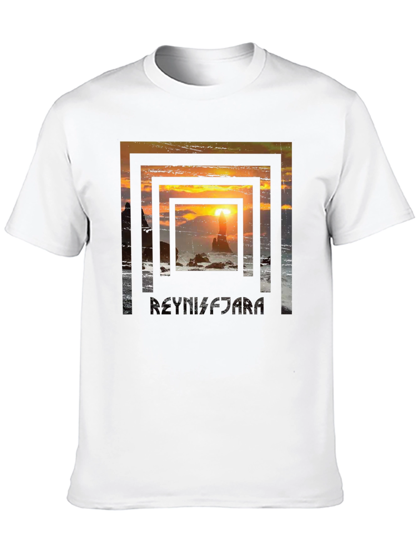 Sunset Beach Framed Graphic Tee