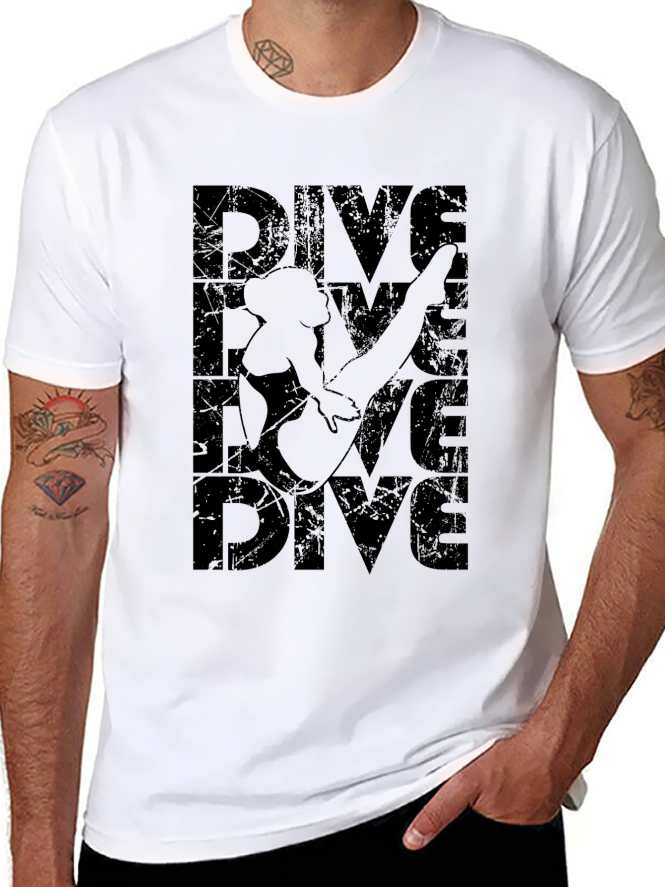 DIVE Graphic T-Shirt - Diver Silhouette