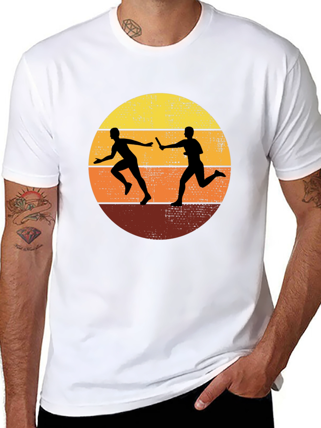 Retro Relay Race Graphic Tee