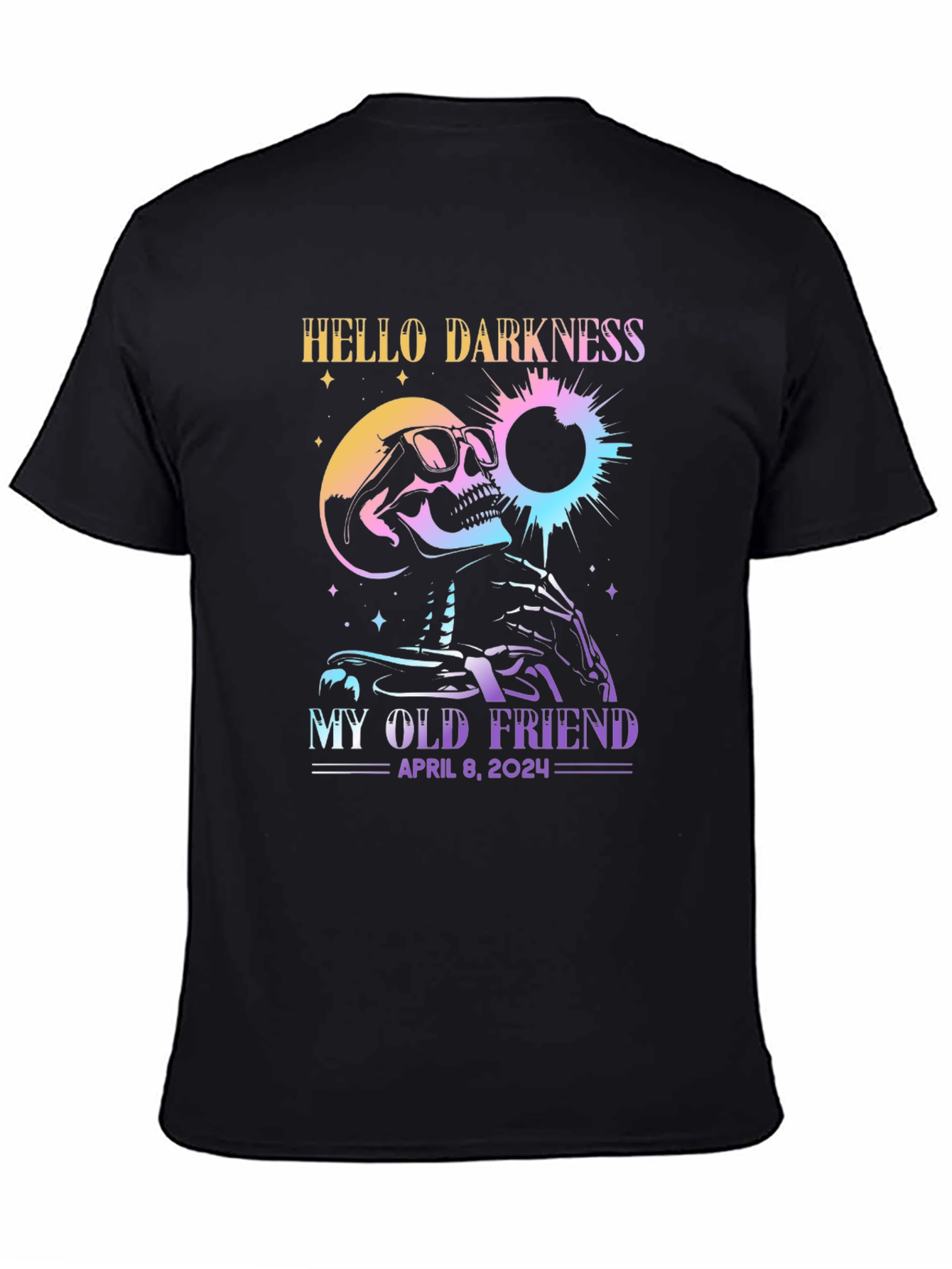 Hello Darkness Skeleton T-Shirt - April 8 2024