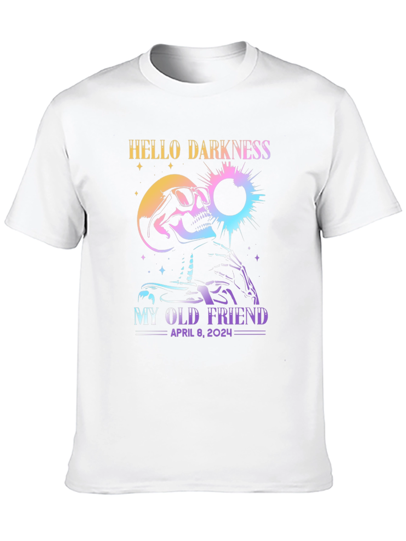 Hello Darkness Skeleton T-Shirt - April 8 2024