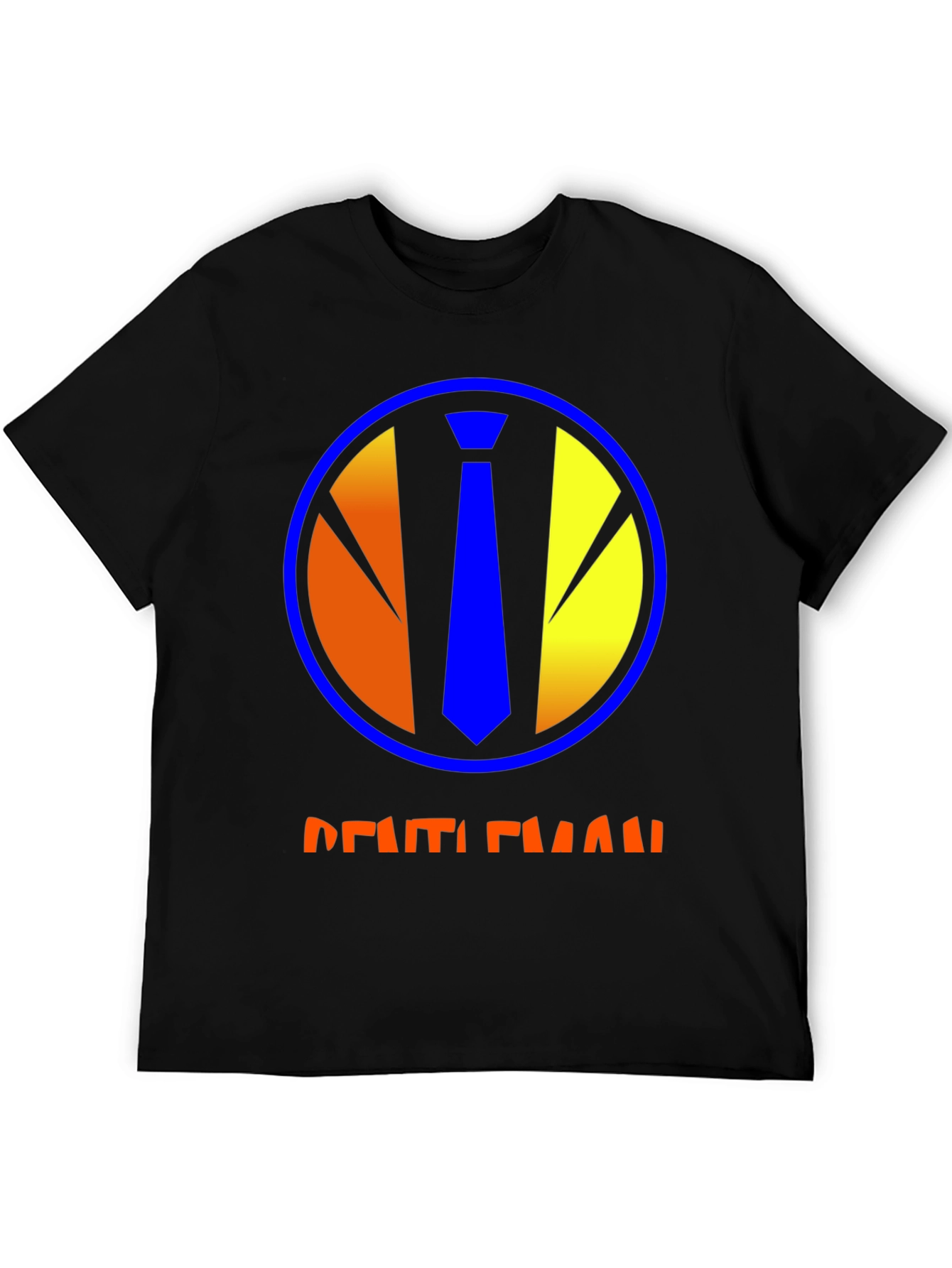 Gentleman Graphic Tee - Round Neck Short Sleeve