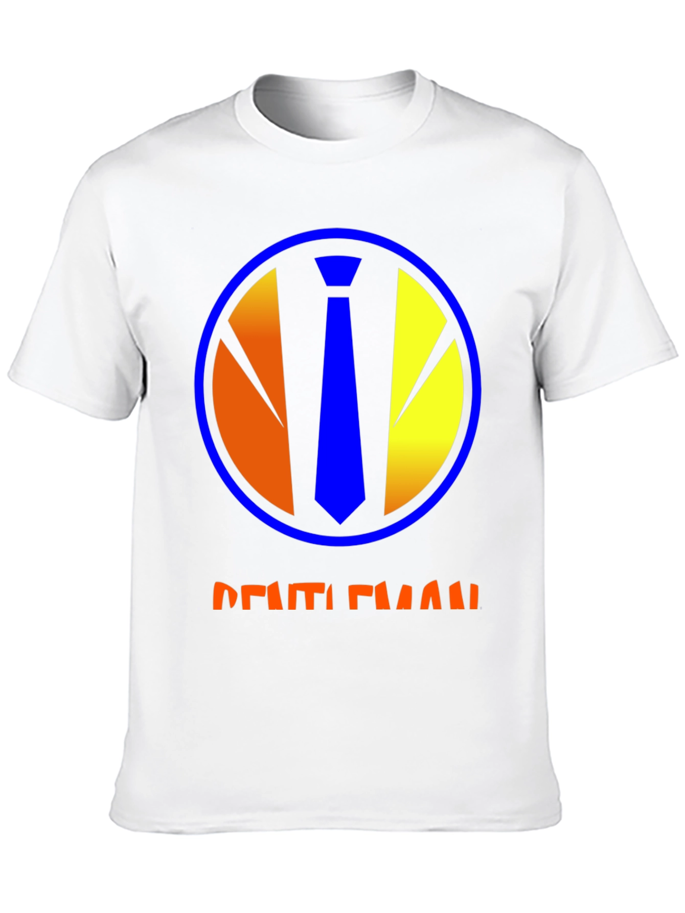 Gentleman Graphic Tee - Round Neck Short Sleeve