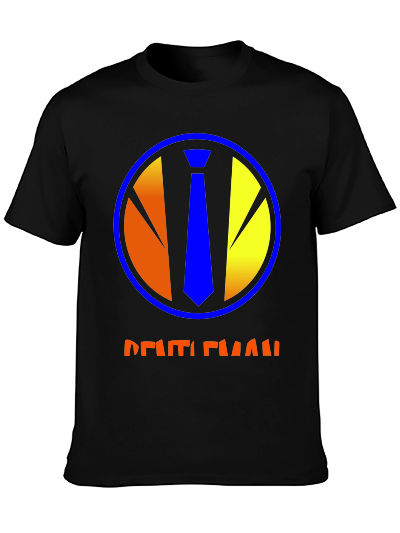 Gentleman Graphic Tee - Round Neck Short Sleeve