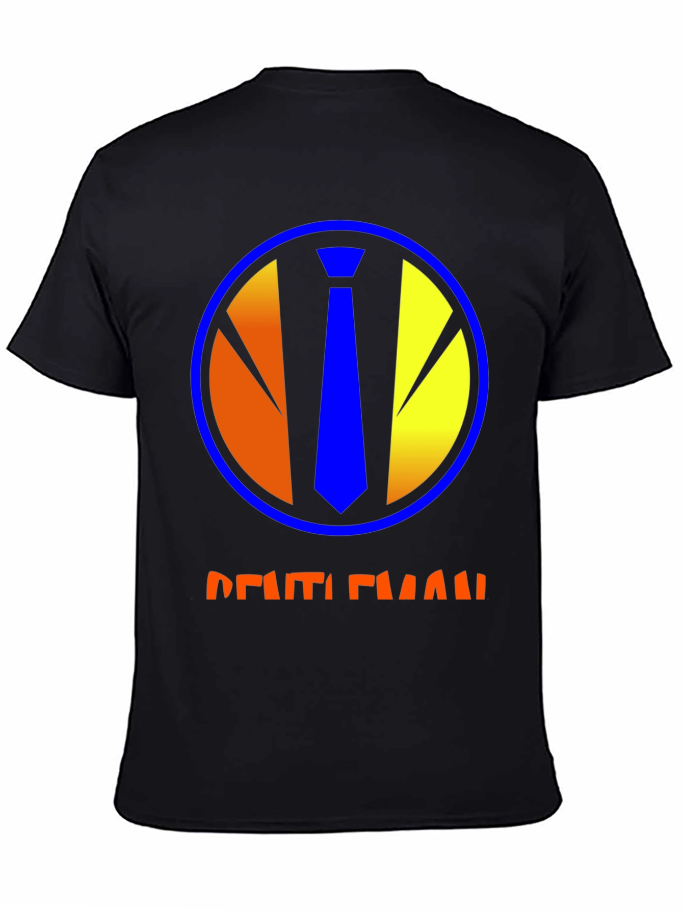 Gentleman Graphic Tee - Round Neck Short Sleeve