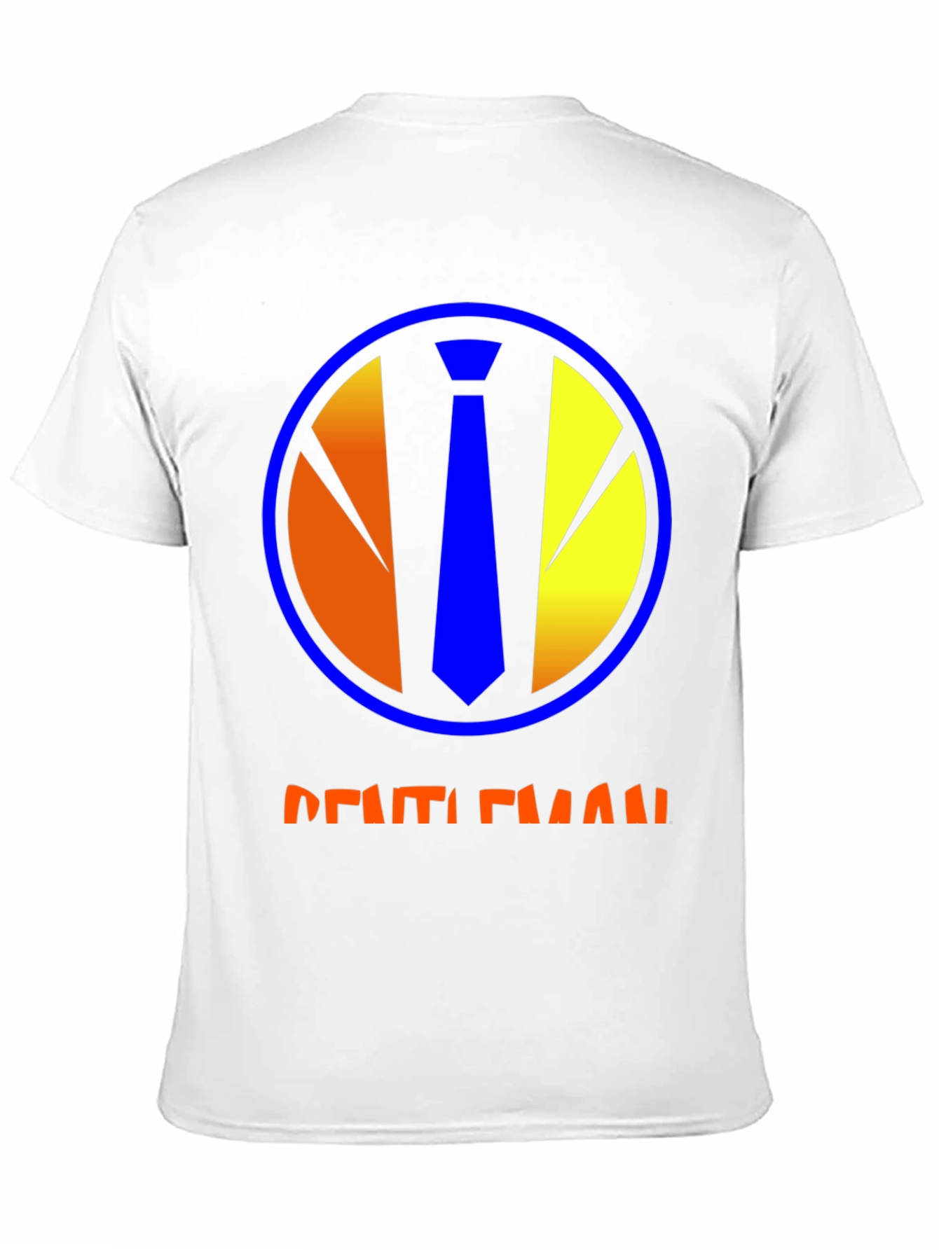 Gentleman Graphic Tee - Round Neck Short Sleeve