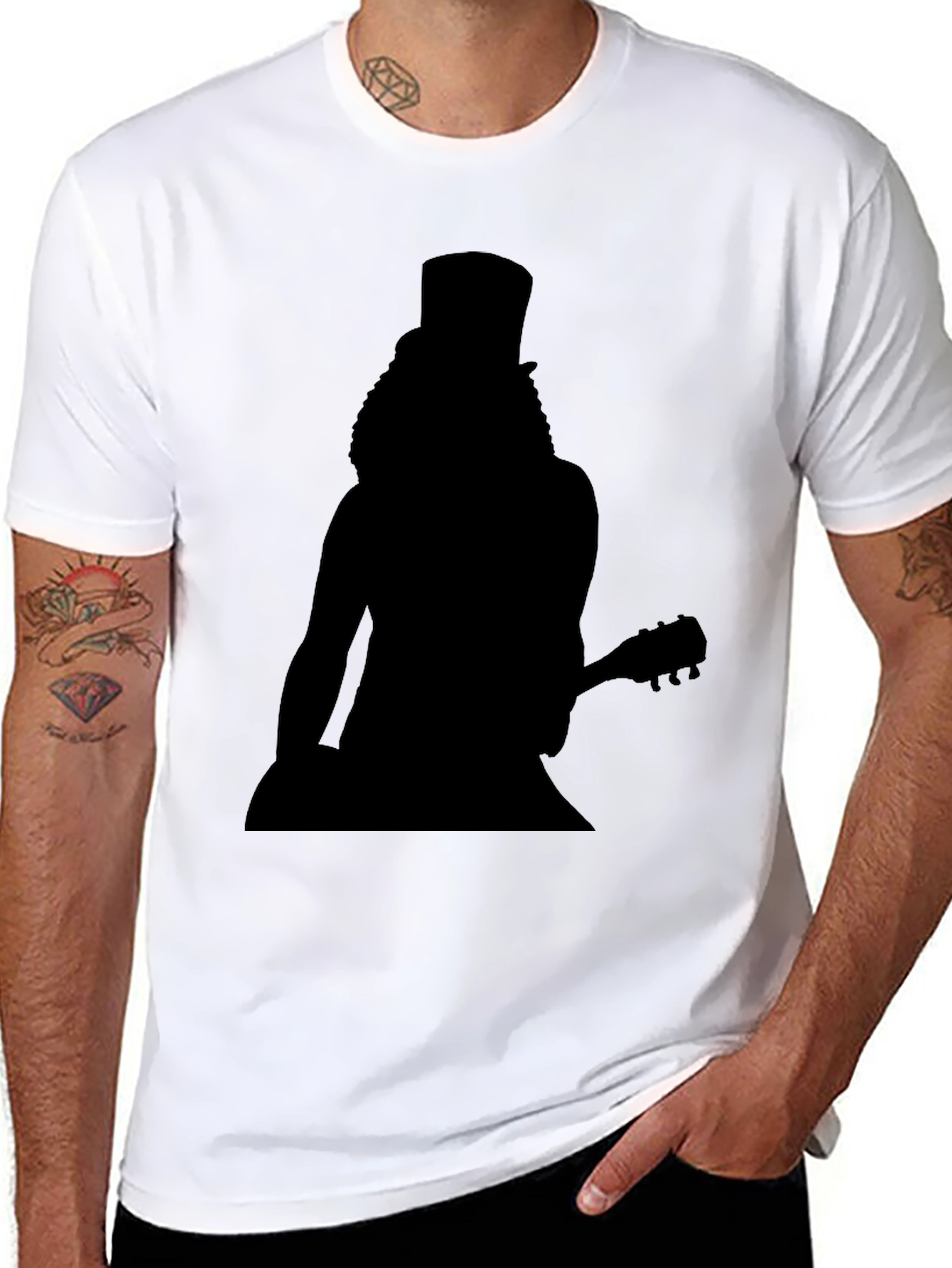 Slash Silhouette T-Shirt - Iconic Rock Style