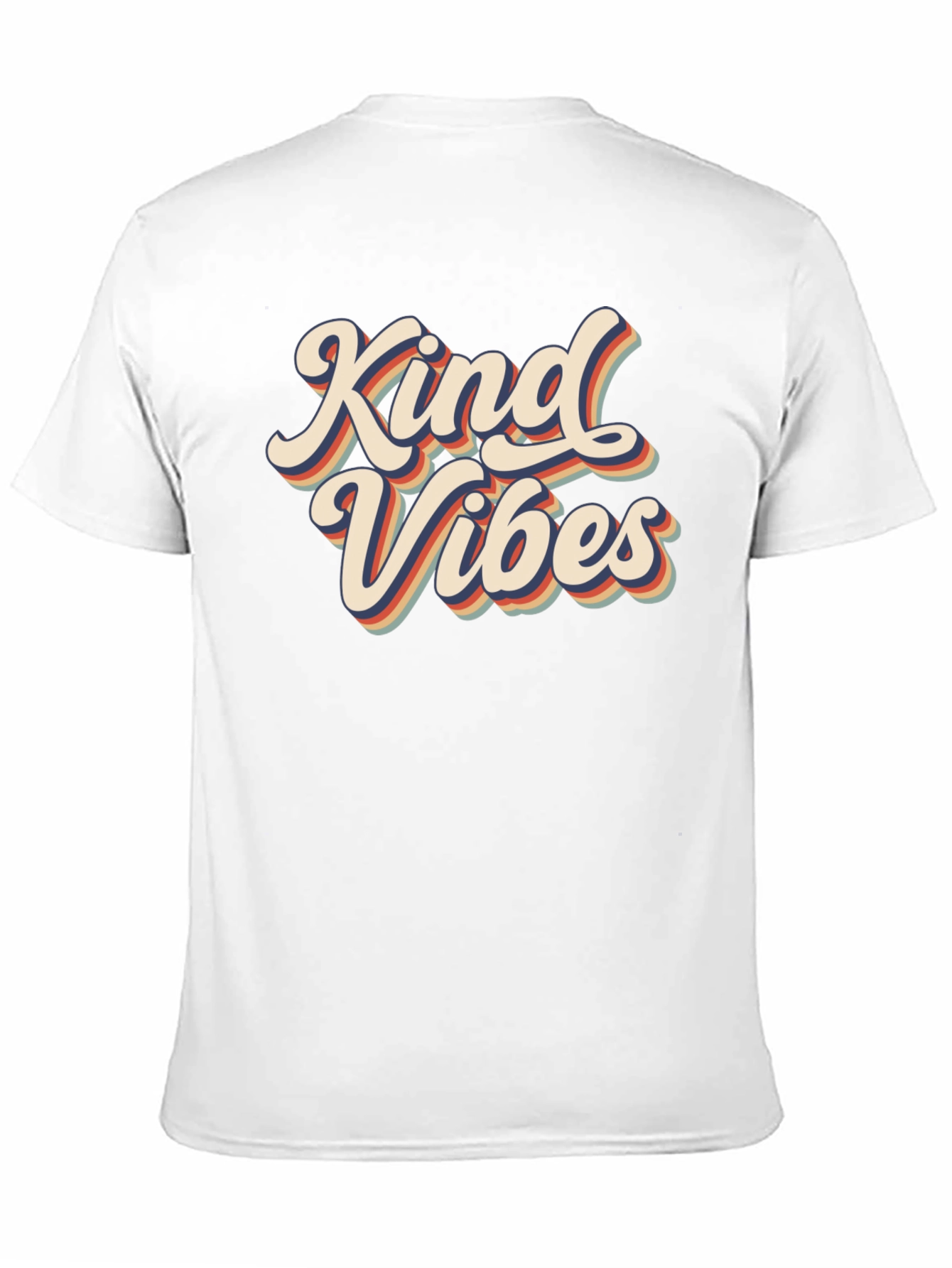 Kind Vibes Retro Graphic Tee - Black